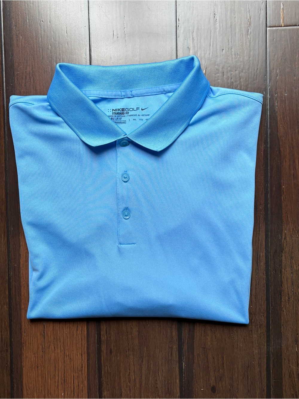 Nike Golf Dri-FIT Men’s Polo Shirt XXL Blue Standard Fit Short Sleeve Polyester